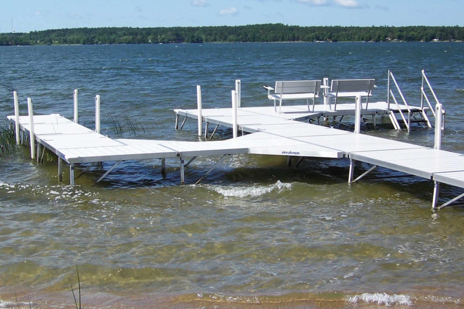 Pier Pleasure Round Lake Marina Hayward Wisconsin Boat Pontoon